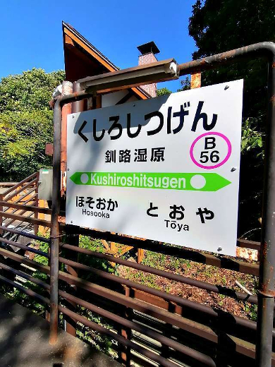 title :『 【北海道車中泊】釧路湿原〜愛冠岬〜道の駅スワン44ねむろへ 』画像説明文 :雄大な釧路湿原を堪能し、再度釧路湿原駅へ向かいます。細岡展望台から釧路湿原駅までは15分程で着きました。